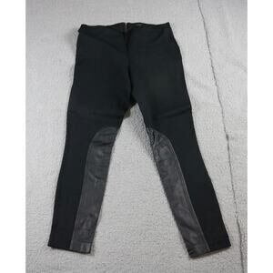 J.crew Pants Womens 8 Black Pixie Jodhpur Riding Equestrian Leather